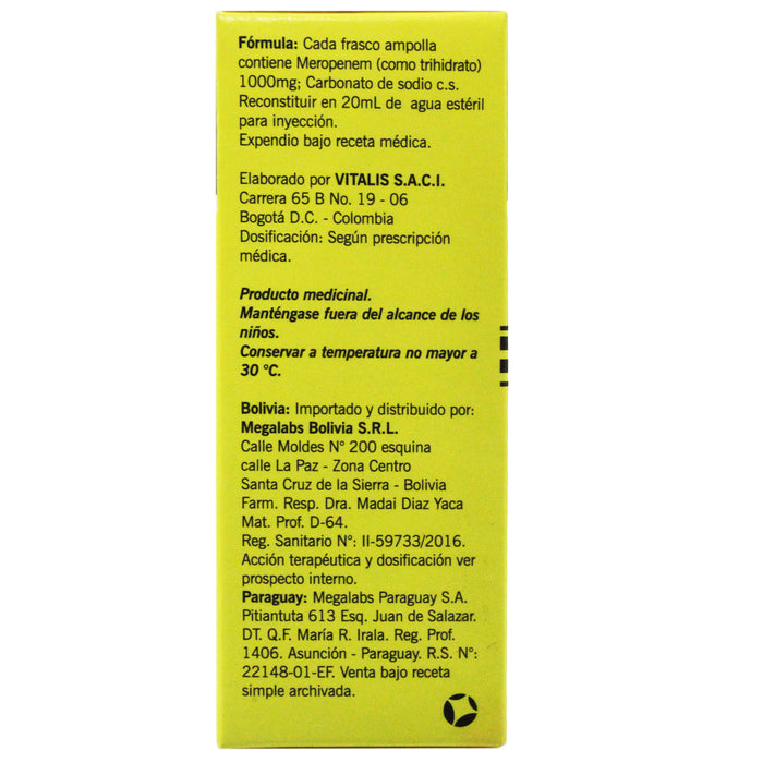 Acus Meropenem 1000Mg X Ampolla