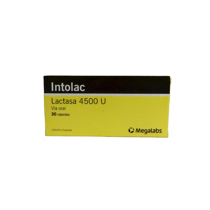 Intolac 4500 U X 30 Cap Lactasa