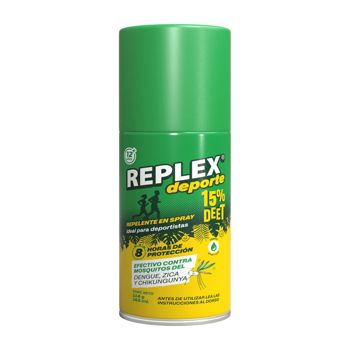 Repelente Aerosol Replex Deporte 15% X 165Ml