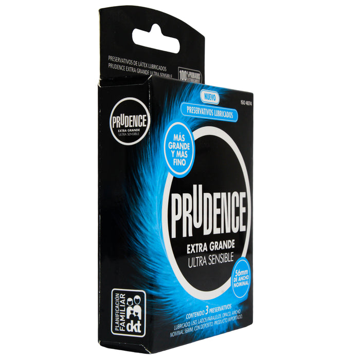 Preservativo Prudence Extra Grande X 3 Unidades