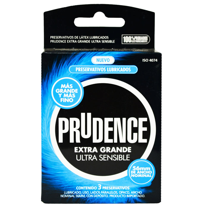 Preservativo Prudence Extra Grande X 3 Unidades