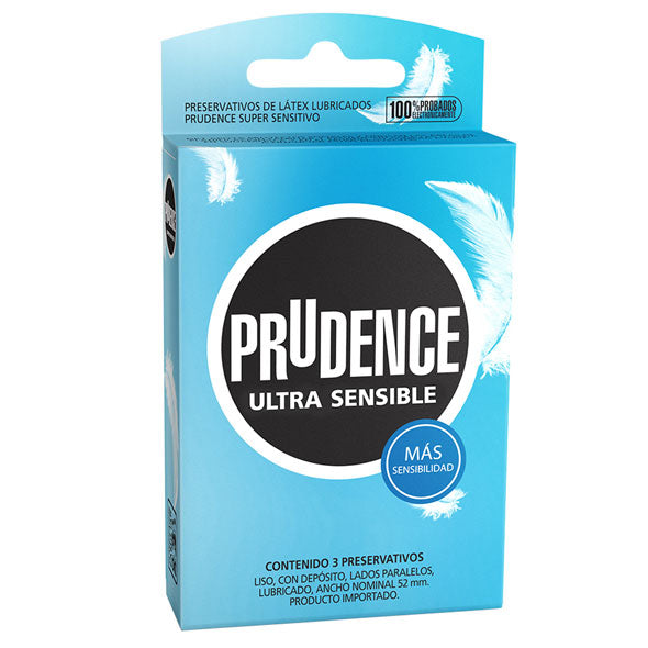 Preservativo Prudence Ultra Sensible 3 Unidades X Caja