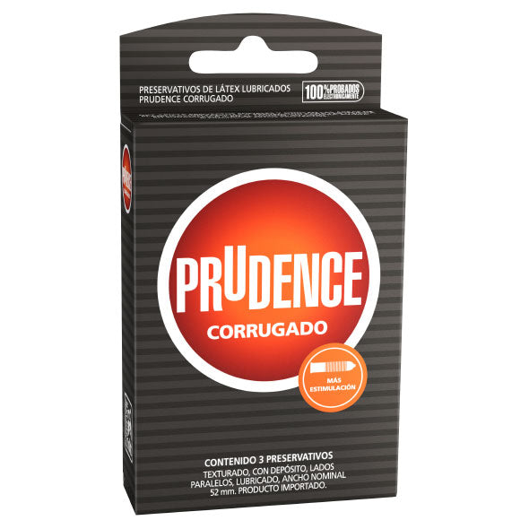 Preservativo Prudence Corrugado 3 Unidades X Caja
