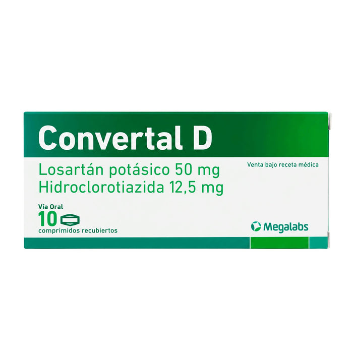 Convertal D 50/12.5Mg X Comprimido Recubierto