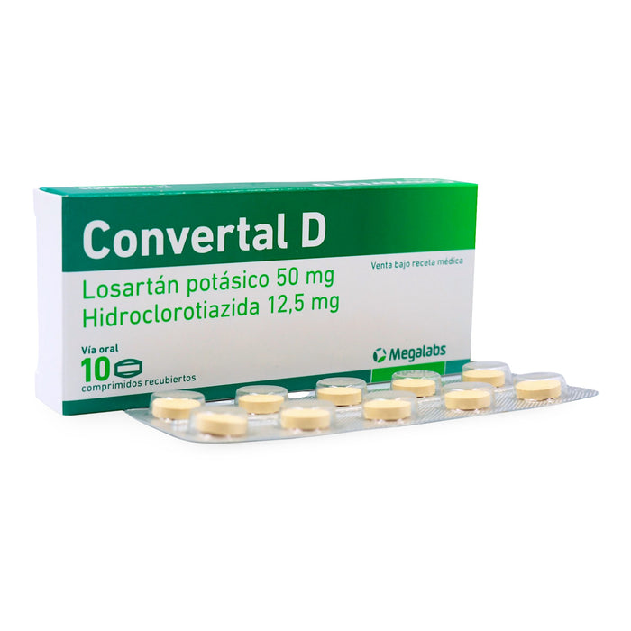 Convertal D 50/12.5Mg Losartan/Hidroclor X Comprimido