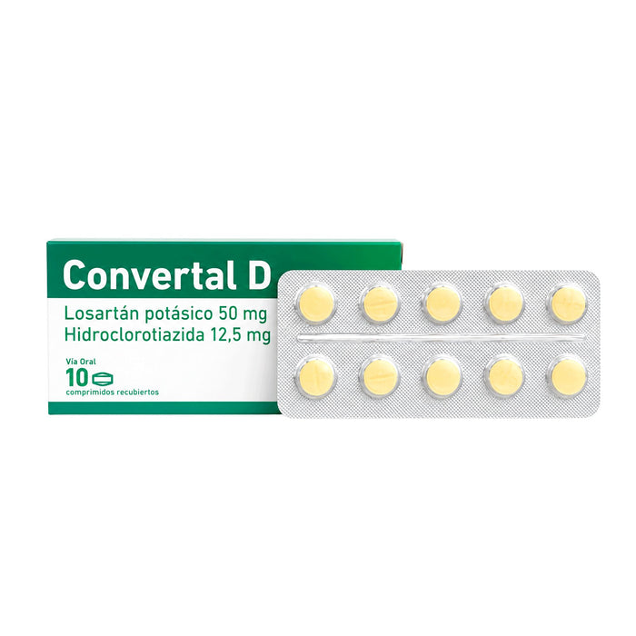 Convertal Convertal D 50/12.5Mg Losartan/Hidroclor X Comprimido— Farmacorp