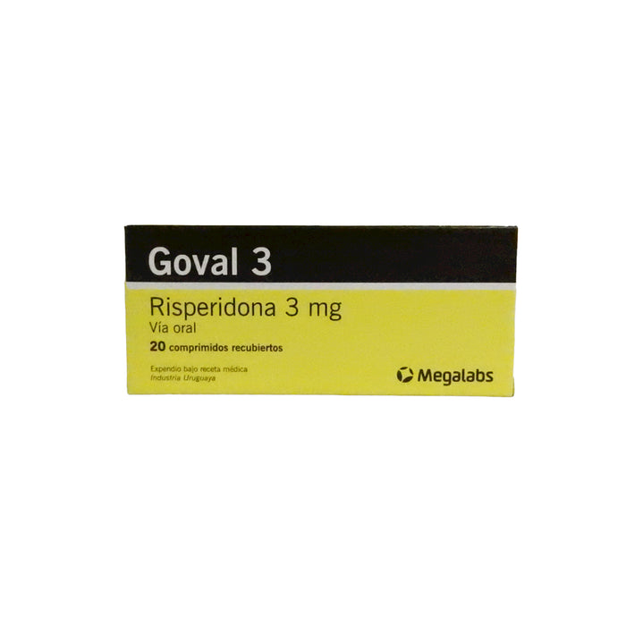 Goval 3Mg Risperidona X 20 Comprimidos