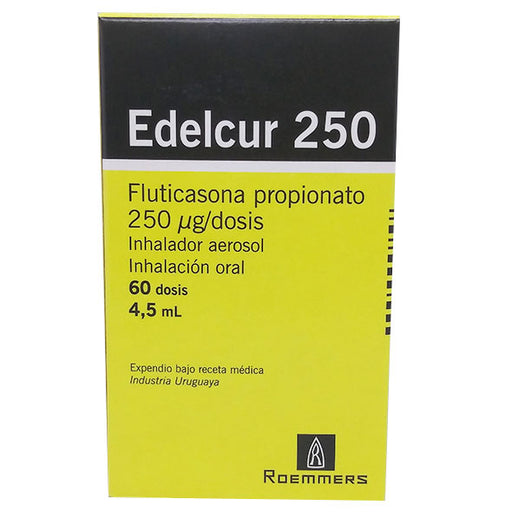 Edelcur 250Mcg Fluticasona Propionato Inhalación Bucal X 120 D...