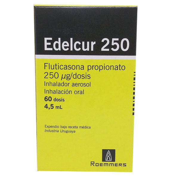 Edelcur 250Mcg Inh Oral X 60 Dosis Fluticasona