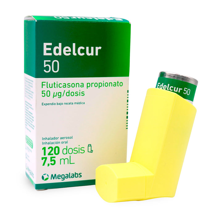 Edelcur 50Mcg Inh Oral Fluticasona X 120 Dosis