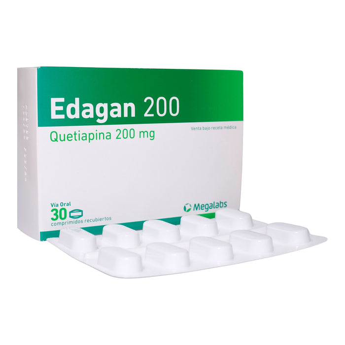 Edagan 200Mg Quetiapina X Comprimido