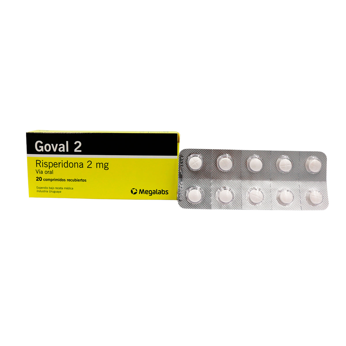 Goval 2Mg Risperidona X 20 Comprimidos— Farmacorp