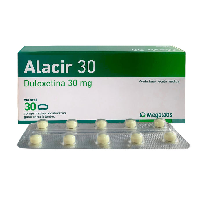 Alacir 30Mg Duloxetina X Comprimido