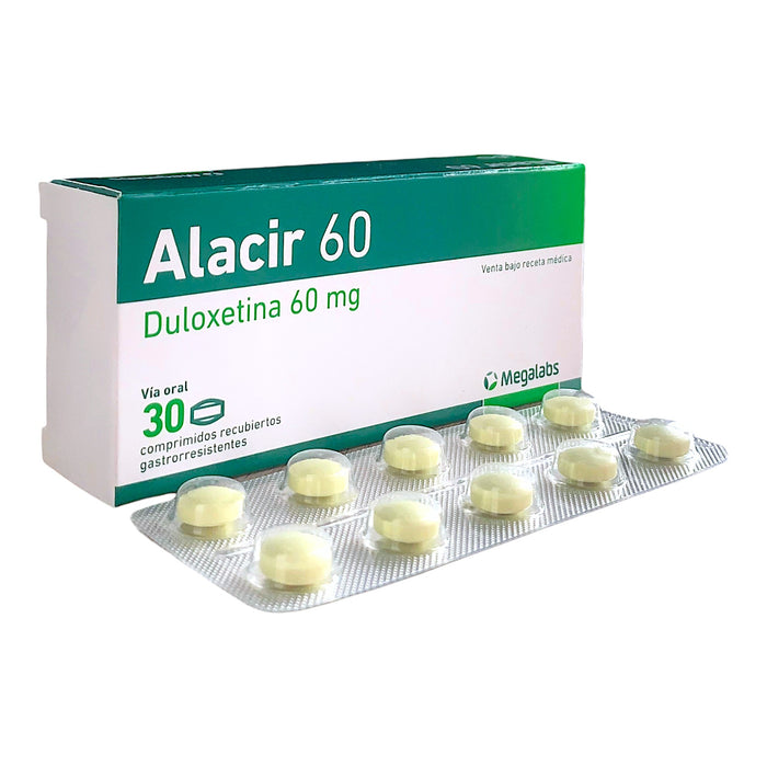 Alacir 60Mg Duloxetina X Comprimido