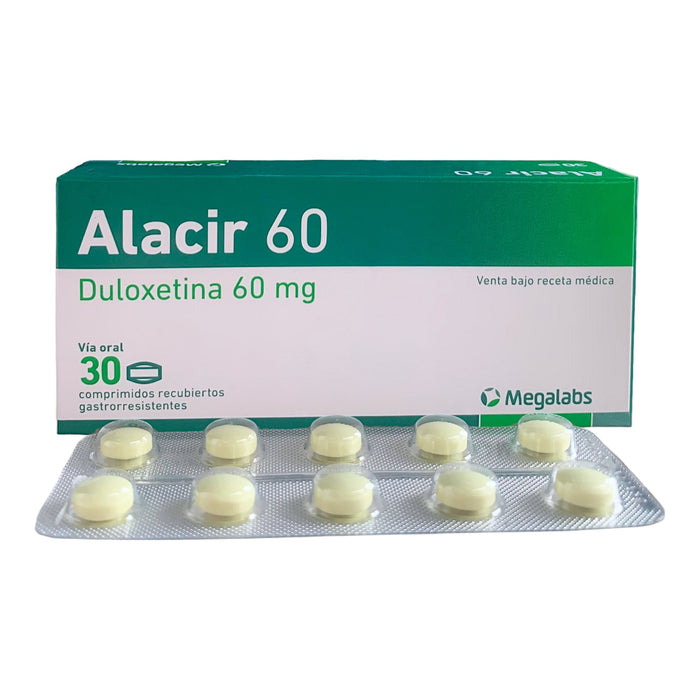 Alacir 60Mg Duloxetina X Comprimido