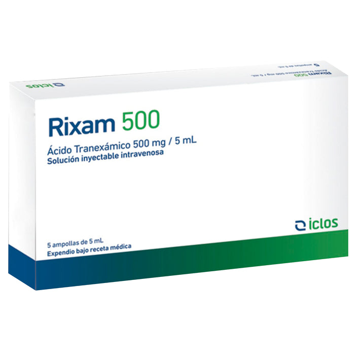 Rixam 500 Acido Tranexamico 500Mg Y 5Ml X Ampolla