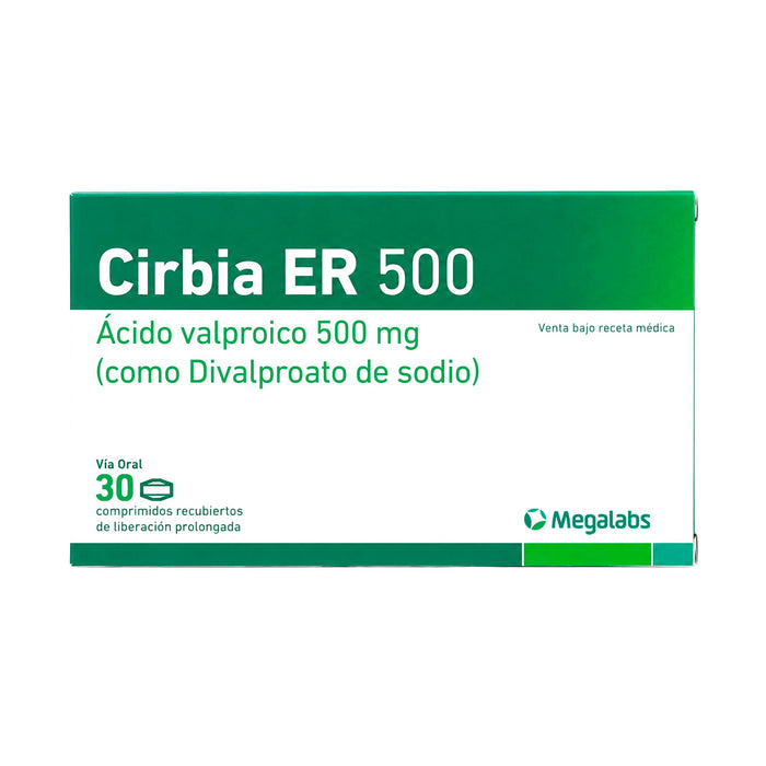 Cirbia Er Ácido Valproico 500Mg X Comprimido