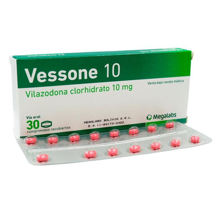 Vessone Vilazodona 10Mg X Comprimido