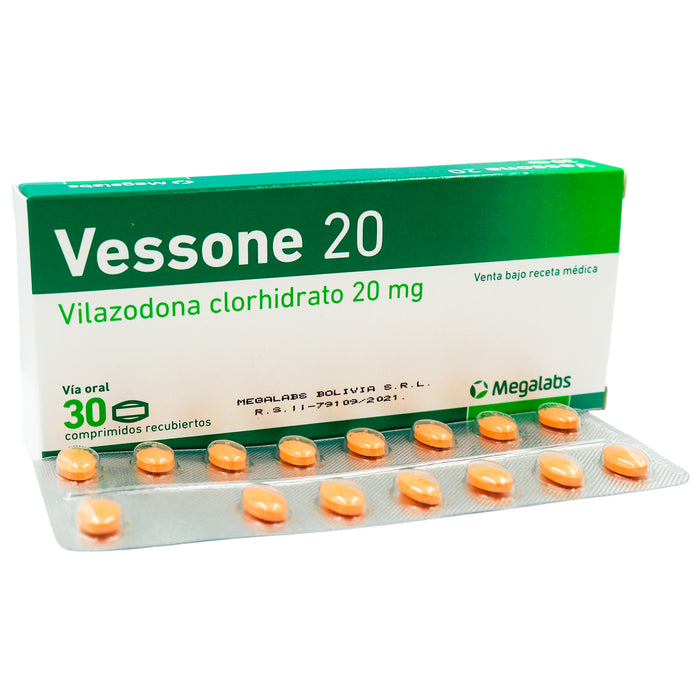 Vessone Vilazodona 20Mg X Comprimido