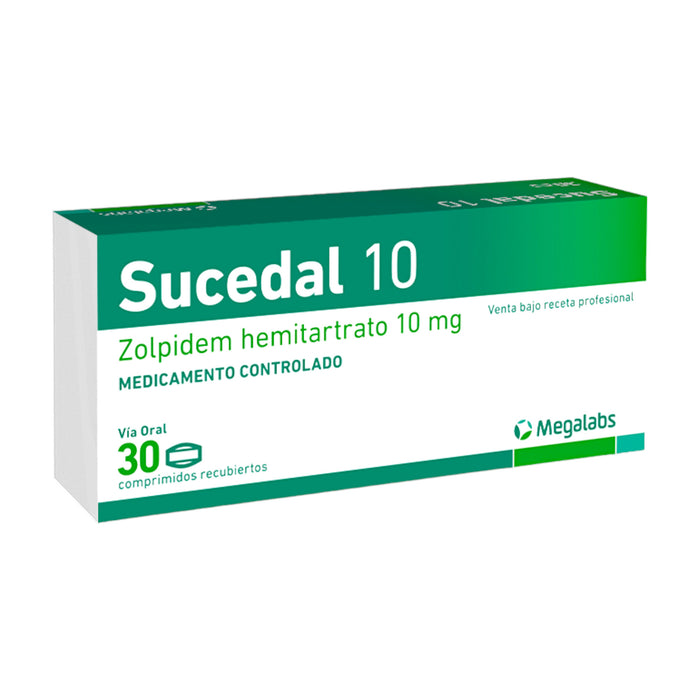 Sucedal 10Mg Zolpidem Psicotropico X Comprimido