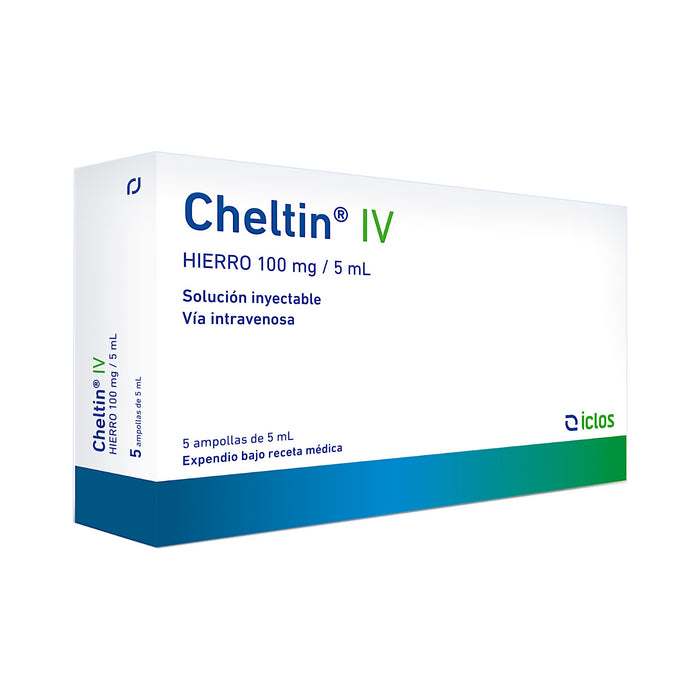 Cheltin 100Mg Iv Hierro X 5 Ampolla/5Ml