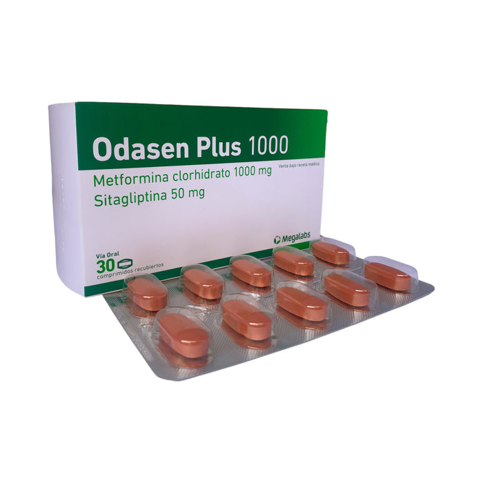 Odasen Plus 1000 Metformina/Sitagliptina X Comprimido