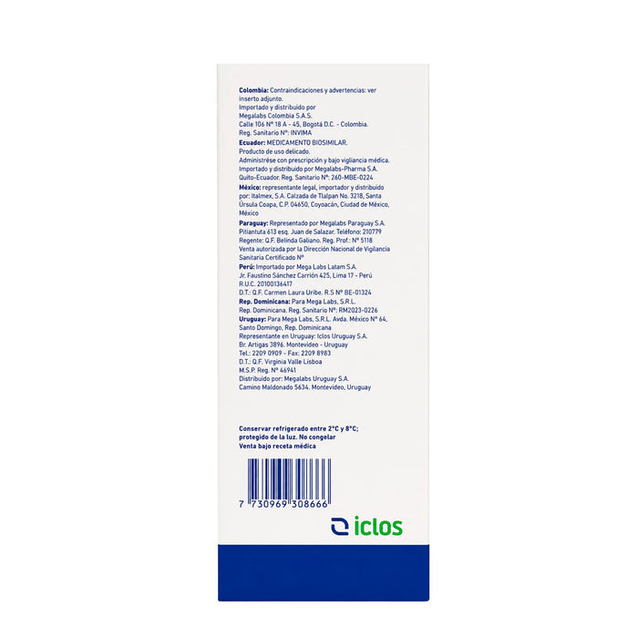 Atenfe 40Mg Adalimumab Sc Frio X Jeringa Prellenada