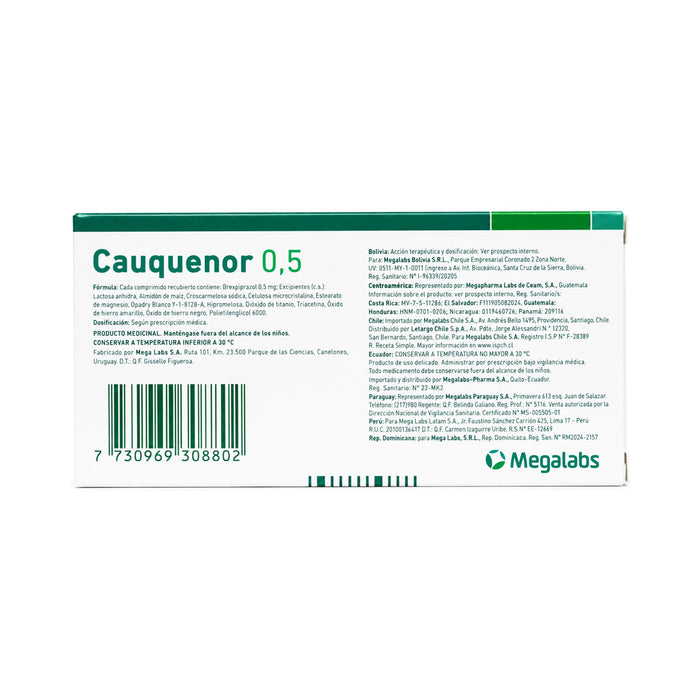 Cauquenor 0.5Mg Brexpiprazol X Comprimido