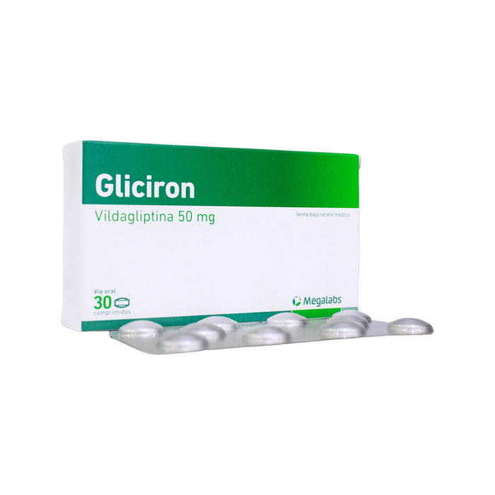 Gliciron Vildagliptina 50Mg X Comprimido Recubierto