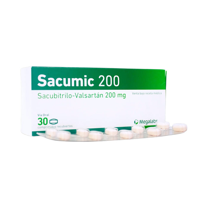 Sacumic 200 Sacubitrilo / Valsartan X Comprimido Recubierto