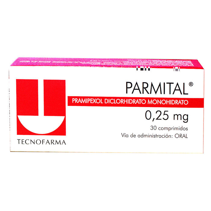 Parmital 0.25Mg Pramipexol Diclorhidrato X Tableta