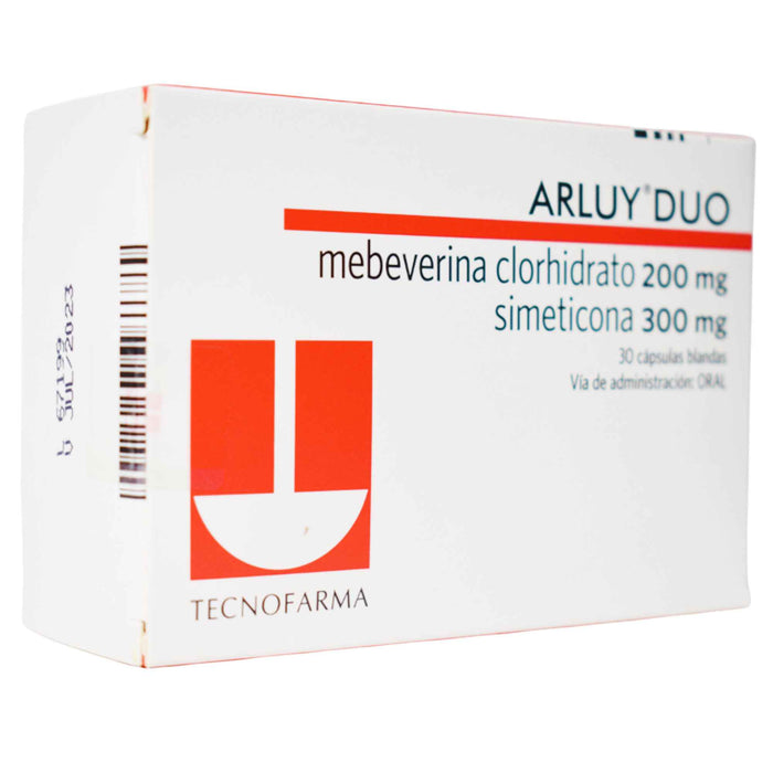 Arluy Duo Mebeverina 200Mg Y Simeticona 300Mg X Capsula Blanda