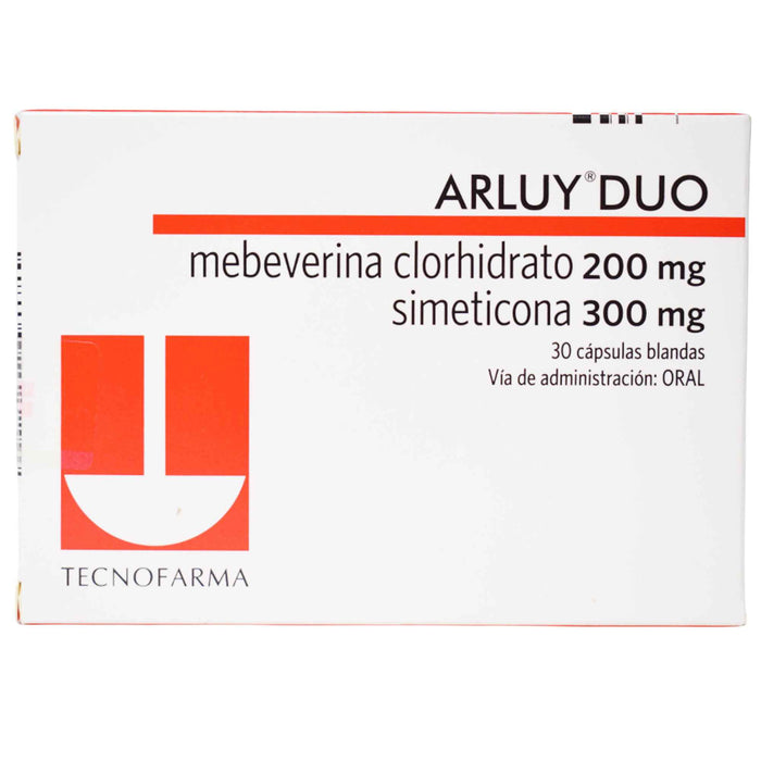 Arluy Duo Mebeverina 200Mg Y Simeticona 300Mg X Capsula Blanda