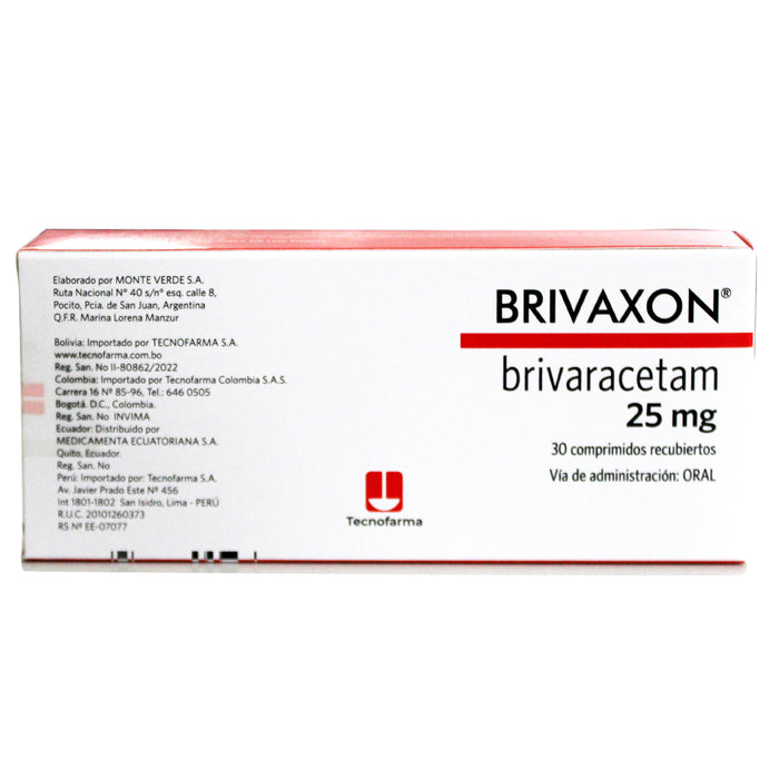 Brivaxon 25Mg Brivaracetam X Comprimido