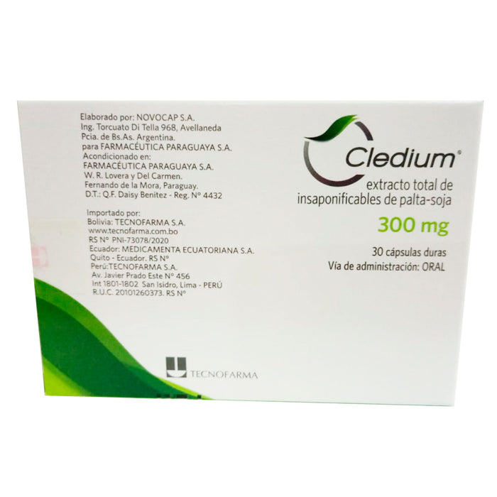 Cledium 300Mg Extracto Palta-Soja X Capsula