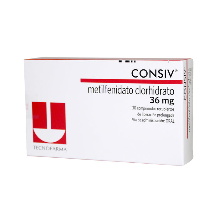 Consiv Metilfenidato Clorhidrato 36Mg X Comprimido