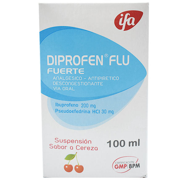 Diprofen Flu Fuerte Susp X 100Ml  Ibuprof Pseudoef