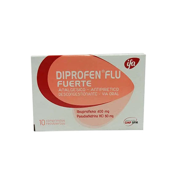 Diprofen Flu Fuerte Ibuprofeno 400Mg Y Pseudoefedrina 60Mg X Tableta