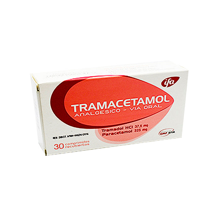 Tramacetamol Ramadol Clorhidrato 37.5Mg Y Paracetamol 325Mg X Tableta