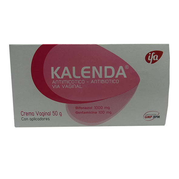 Kalenda Crema Vaginal Bifonazol 0.01 Y Gentamicina 0.01 X 50Gr
