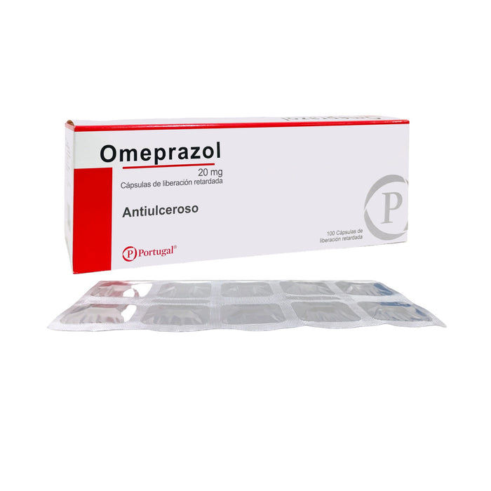 Omeprazol 20Mg  Antiulceroso Farmacorp X Cápsula De Liberación Prolongada