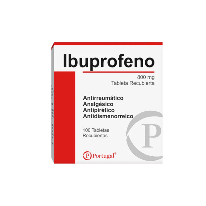 Ibuprofeno 800Mg Farmacorp  X 100 Tabletas