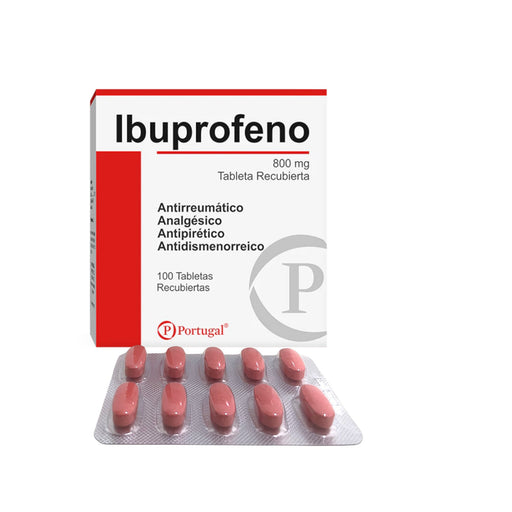 Ibuprofeno 800Mg Farmacorp X 100 Tabletas
