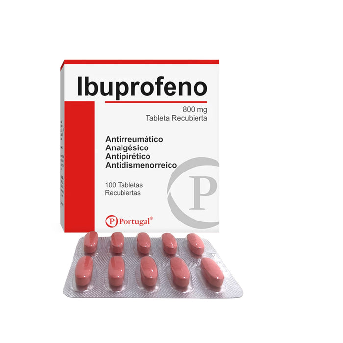 Ibuprofeno 800Mg Farmacorp  X 100 Tabletas