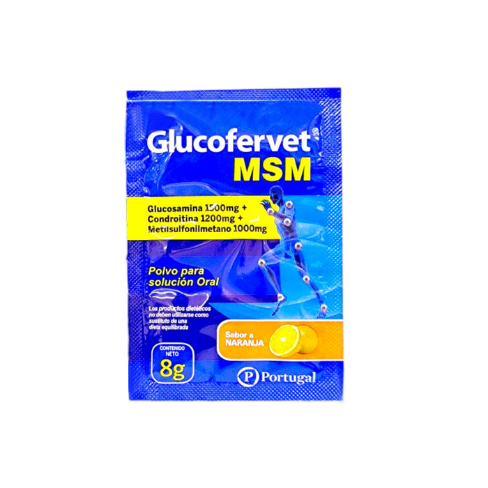 Glucofervet Msm Glucosamina Sulfato 1500G Y Condroitina Sulfato 1200G X Sobre