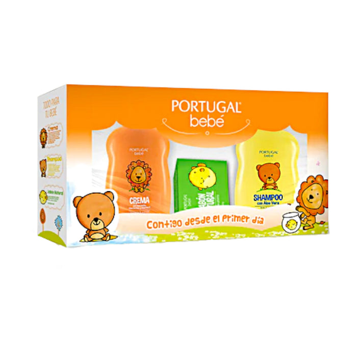 Pack Portugal Bebé Shampoo 120 Ml + Crema 120G + Jabón 80G