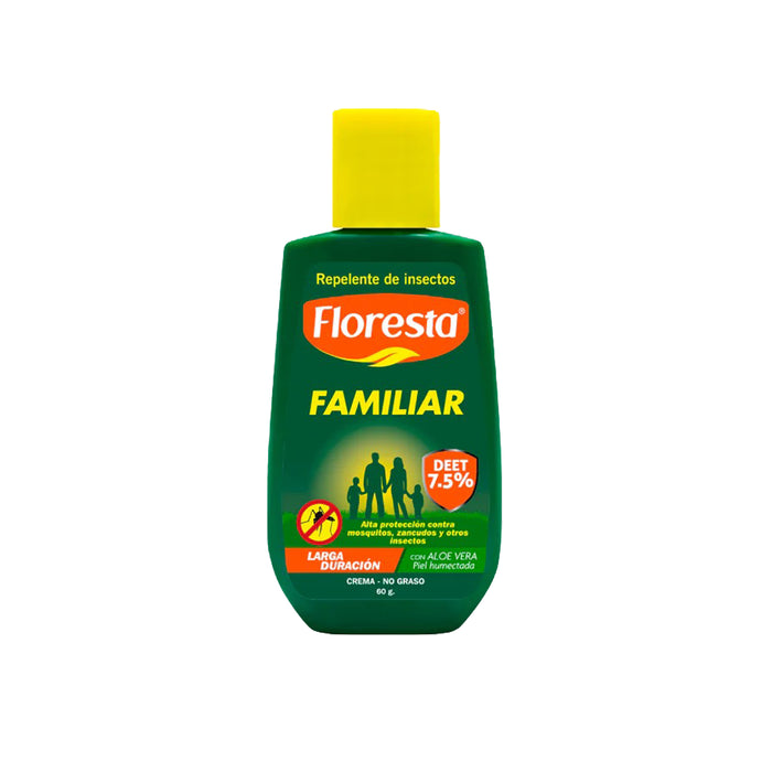 Repelente Floresta Deet 7.5% Crema Familiar X 60G