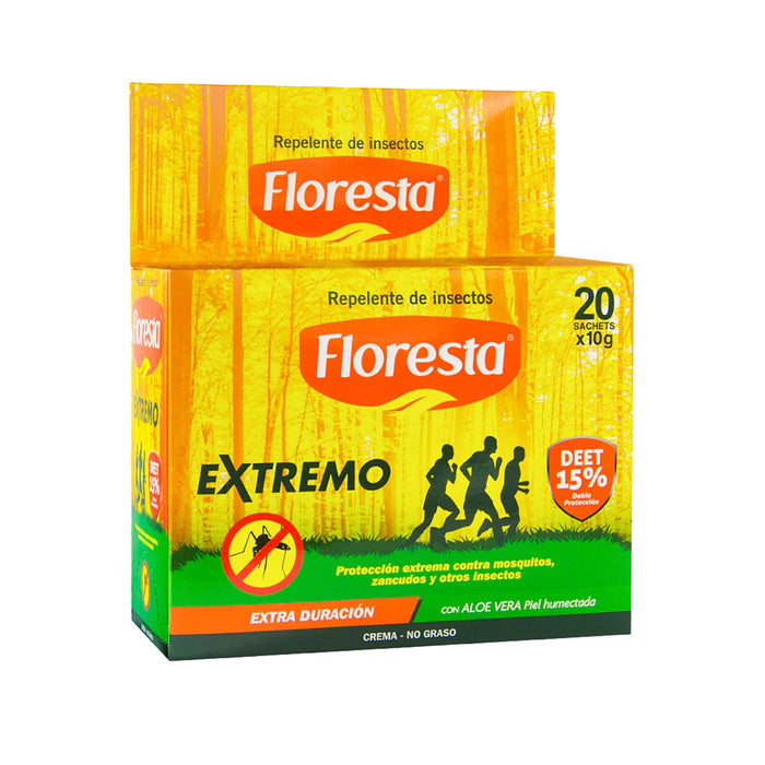 Repelente Floresta Deet 15% Crema Extremo X Sobre