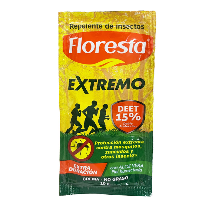 Repelente Floresta Deet 15% Crema Extremo X Sobre