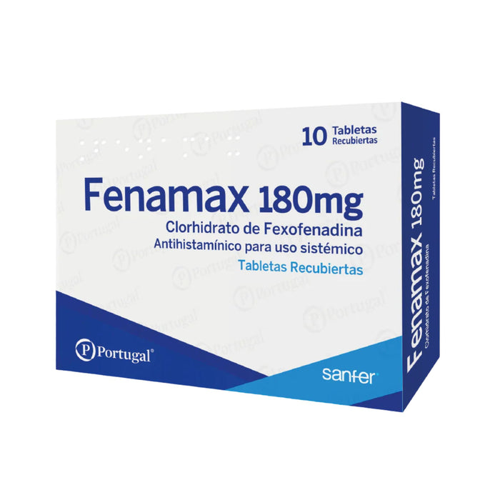 Fenamax Fexofenadina 180Mg X Tableta Recubierta